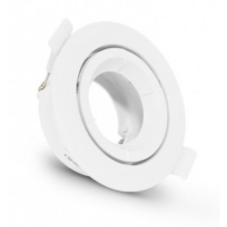 Foco Bascualte empotrar PC Blanco 90mm, para Lámpara GU10/MR16